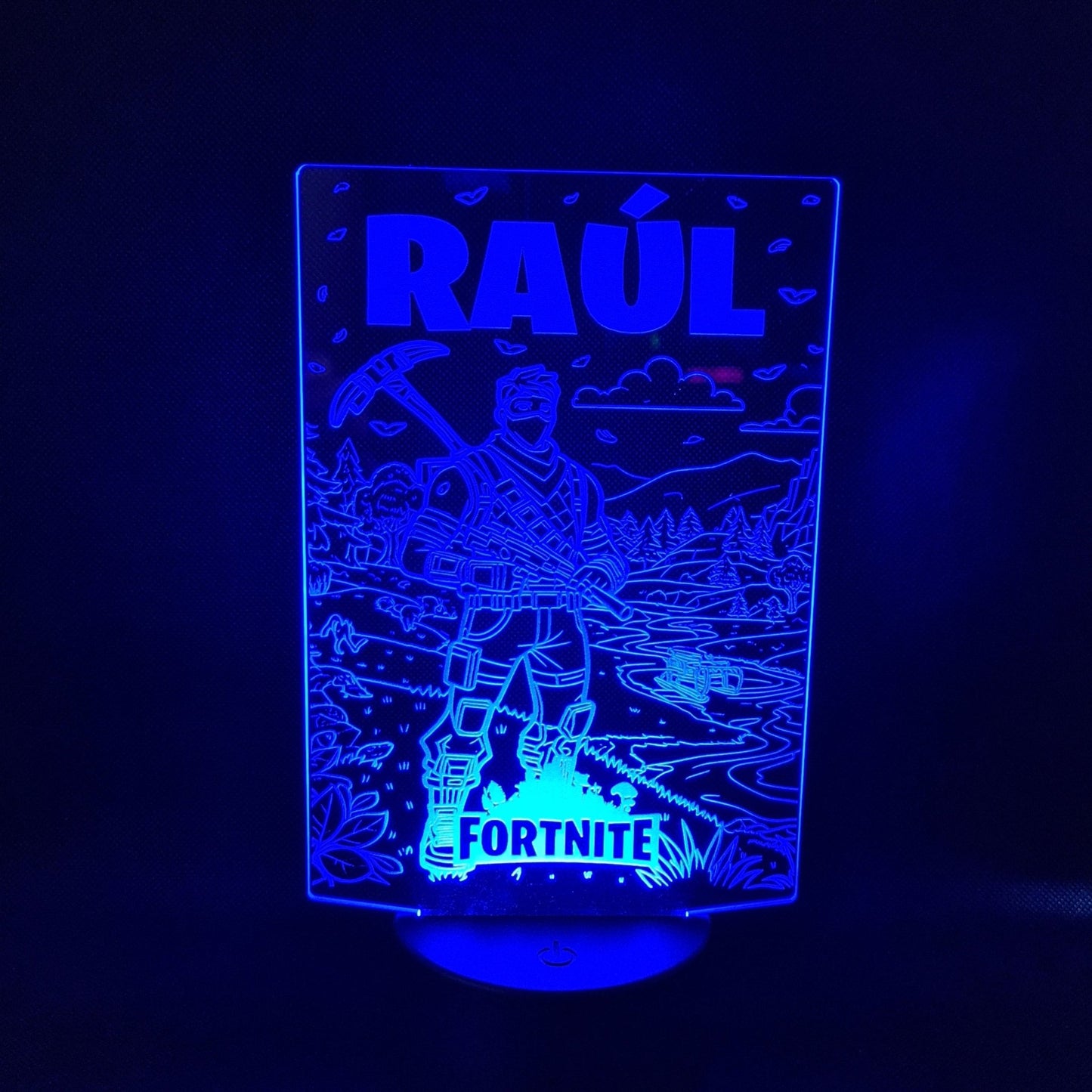 Lámpara Fortnite Personalizada – Luz LED en Acrílico con Mando personalizado de decoraconlaser