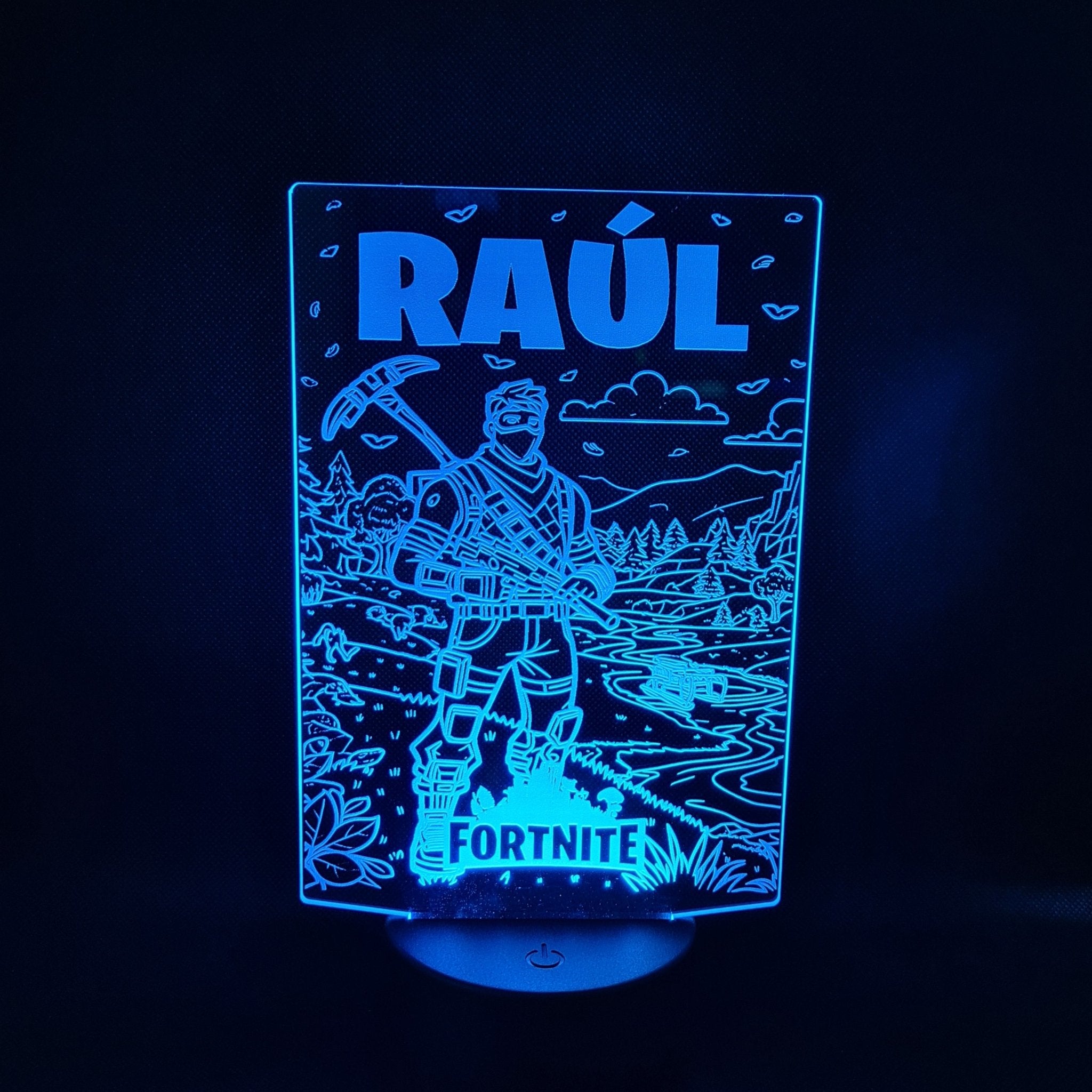 Lámpara Fortnite Personalizada – Luz LED en Acrílico con Mando personalizado de decoraconlaser