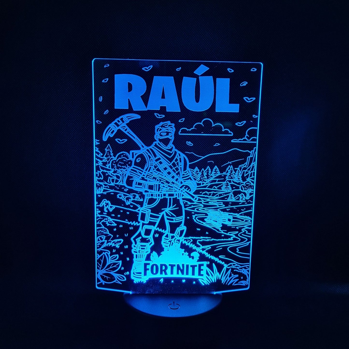 Lámpara Fortnite Personalizada – Luz LED en Acrílico con Mando personalizado de decoraconlaser