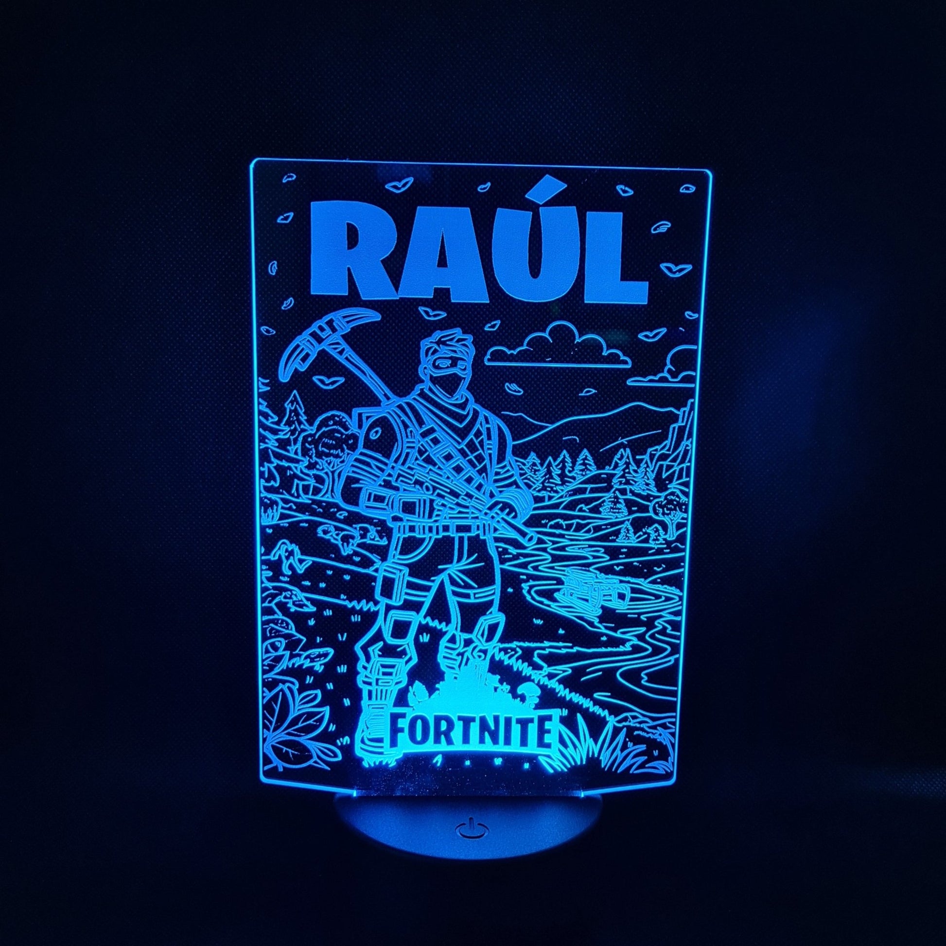Lámpara Fortnite Personalizada – Luz LED en Acrílico con Mando personalizado de decoraconlaser