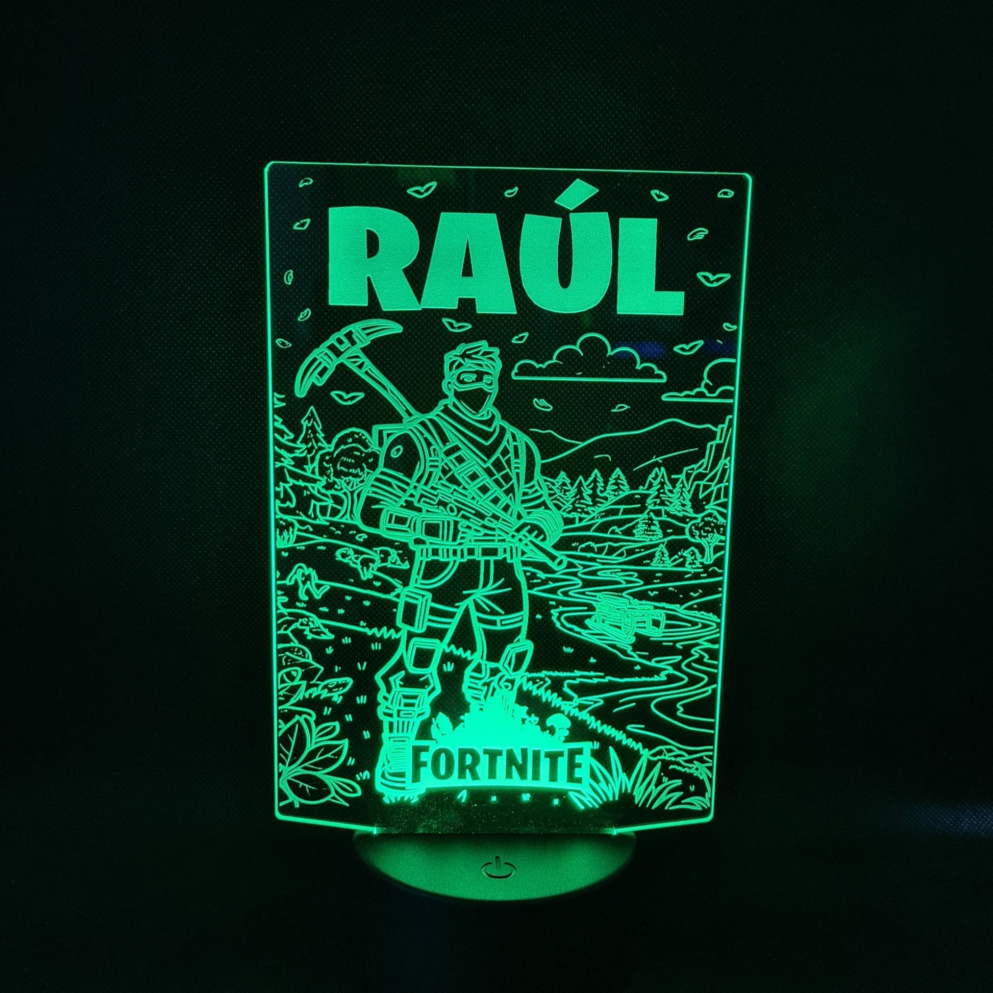 Lámpara Fortnite Personalizada – Luz LED en Acrílico con Mando personalizado de decoraconlaser