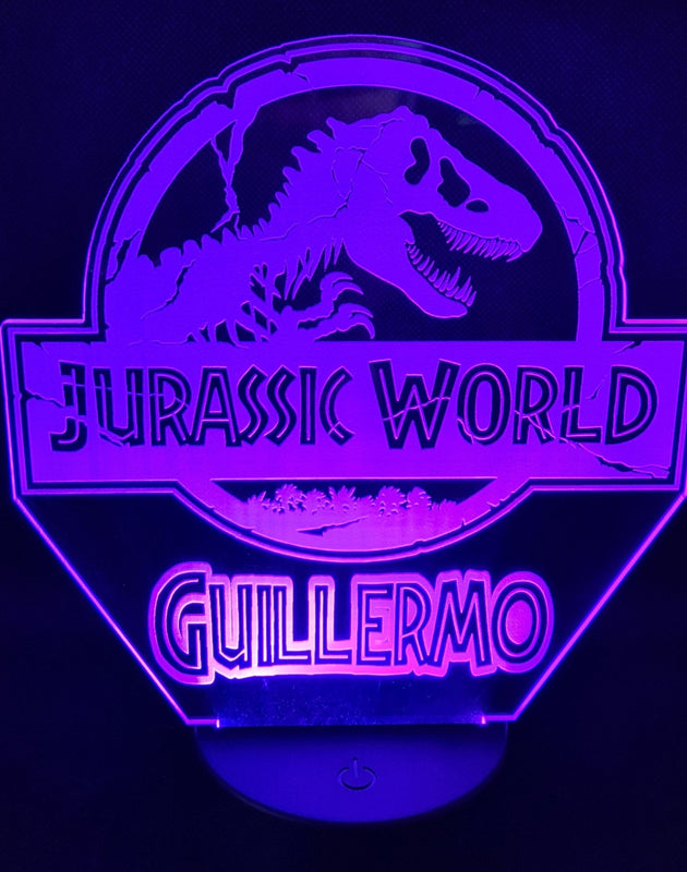 Lámpara Jurassic personalizado de decoraconlaser