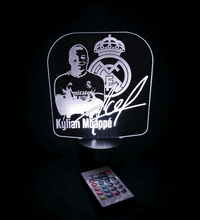 Lámpara Led Mbappé personalizado de decoraconlaser