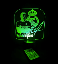 Lámpara Led Mbappé personalizado de decoraconlaser