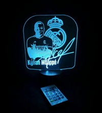 Lámpara Led Mbappé personalizado de decoraconlaser