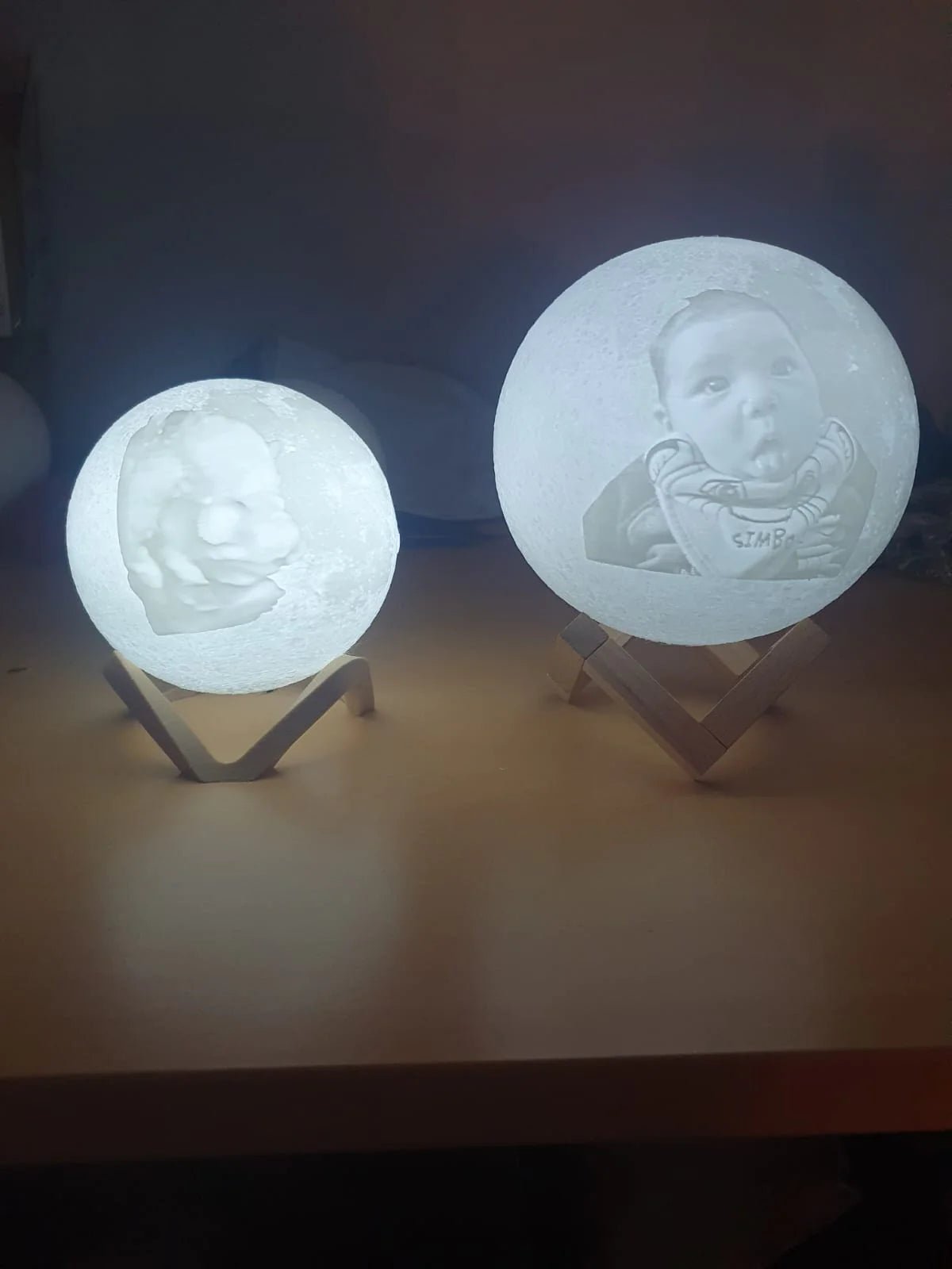 Lámpara Luna personalizado de decoraconlaser