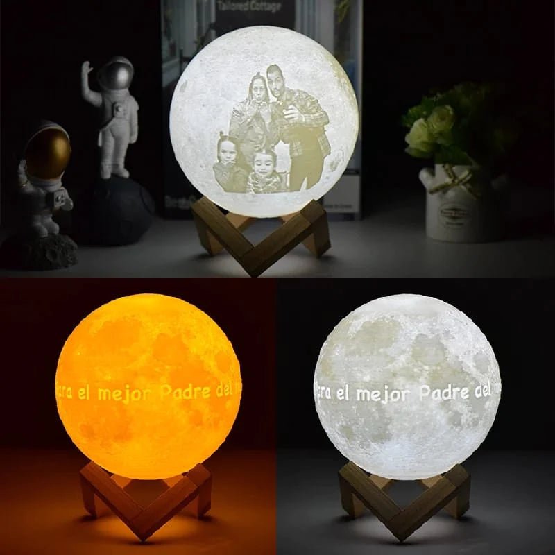 Lámpara Luna personalizado de decoraconlaser
