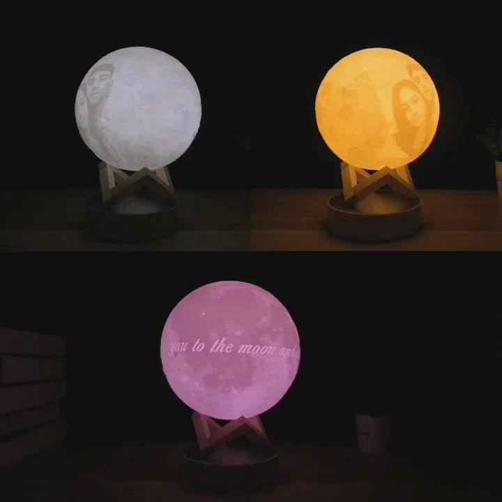 Lámpara Luna personalizado de decoraconlaser