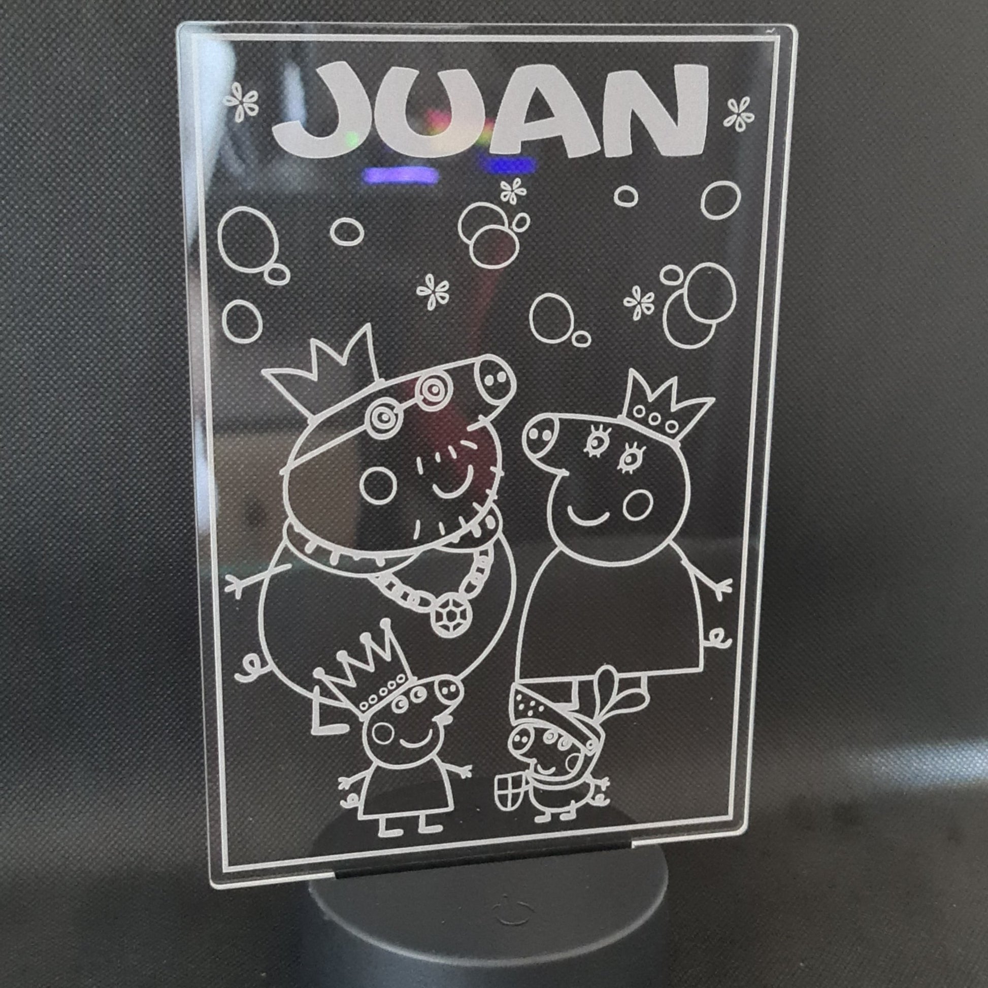 Lámpara Pepa Pig personalizado de decoraconlaser