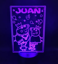 Lámpara Pepa Pig personalizado de decoraconlaser
