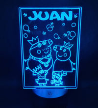 Lámpara Pepa Pig personalizado de decoraconlaser