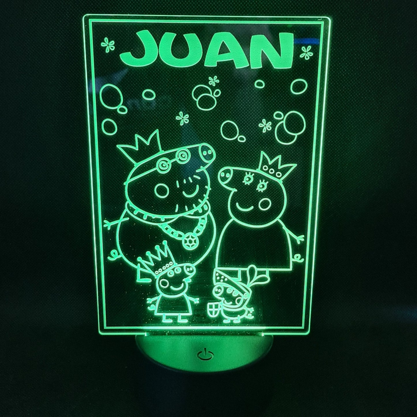 Lámpara Pepa Pig personalizado de decoraconlaser