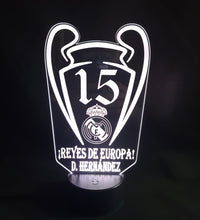 Lámpara Personalizada Champions personalizado de decoraconlaser
