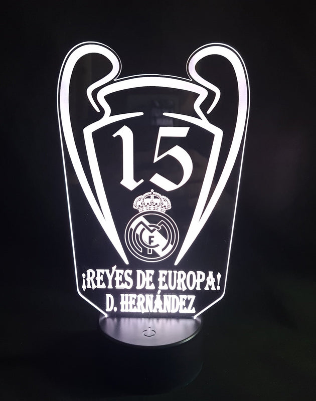 Lámpara Personalizada Champions personalizado de decoraconlaser
