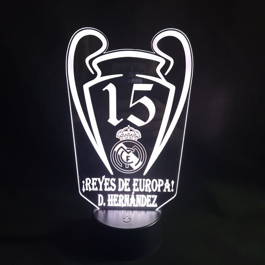 Lámpara Personalizada Champions personalizado de decoraconlaser