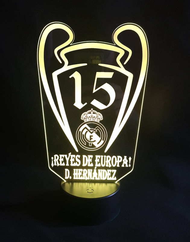 Lámpara Personalizada Champions personalizado de decoraconlaser