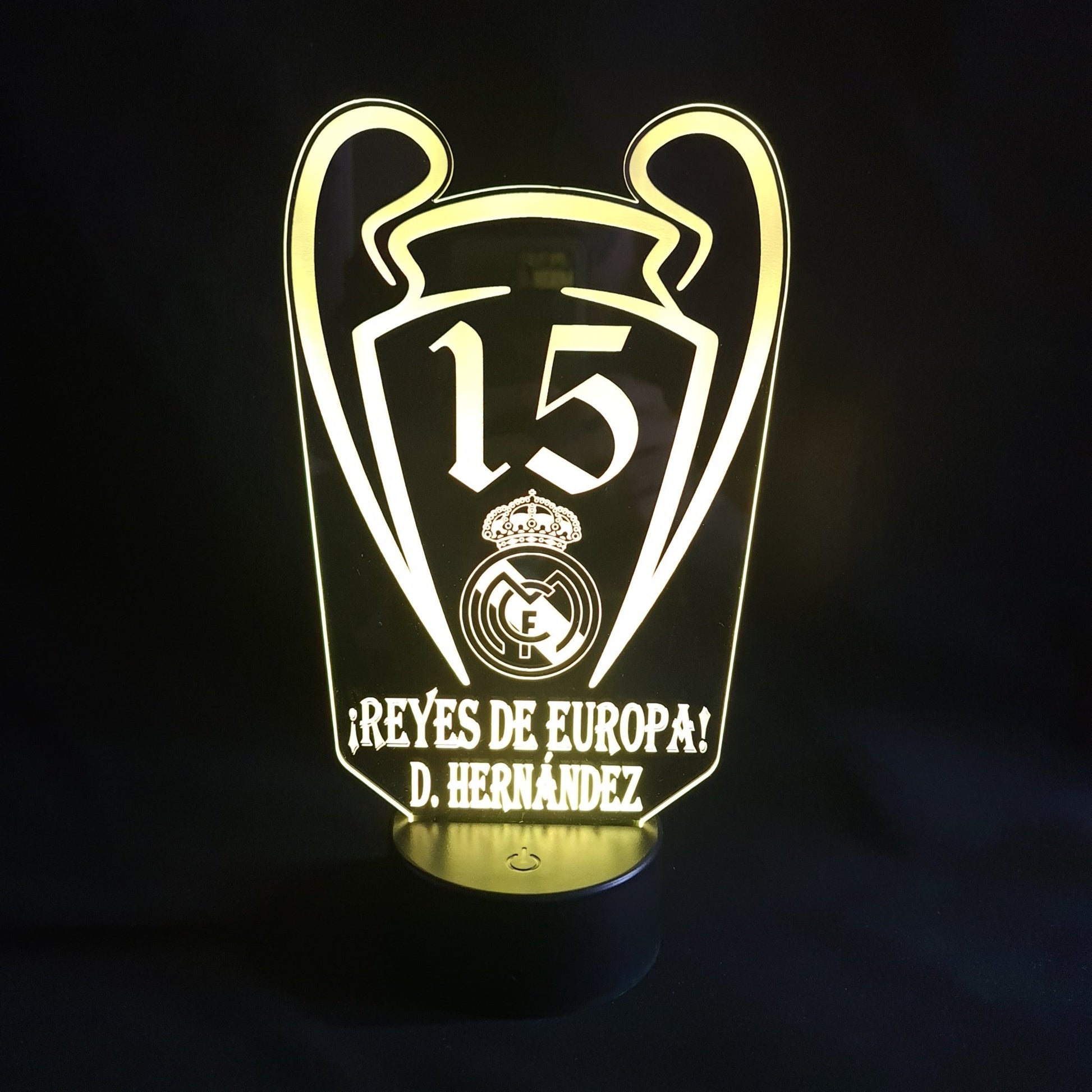 Lámpara Personalizada Champions personalizado de decoraconlaser