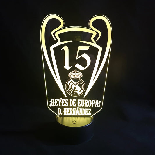 Lámpara Personalizada Champions personalizado de decoraconlaser