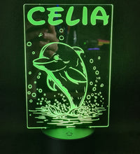 Lámpara Personalizada Delfín – Luz LED Decorativa en Acrílico personalizado de decoraconlaser