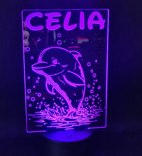 Lámpara Personalizada Delfín – Luz LED Decorativa en Acrílico personalizado de decoraconlaser