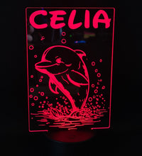 Lámpara Personalizada Delfín – Luz LED Decorativa en Acrílico personalizado de decoraconlaser