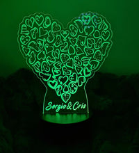 Lámpara San Valentín personalizado de decoraconlaser