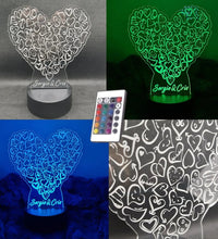 Lámpara San Valentín personalizado de decoraconlaser