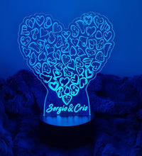 Lámpara San Valentín personalizado de decoraconlaser