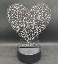 Lámpara San Valentín personalizado de decoraconlaser