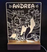 Lámpara Sirenita personalizado de decoraconlaser