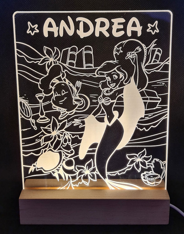 Lámpara Sirenita personalizado de decoraconlaser