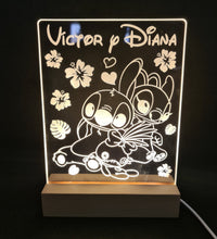 Lámpara Stitch personalizado de decoraconlaser