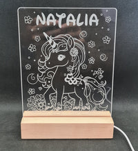 Lámpara Unicornio personalizado de decoraconlaser