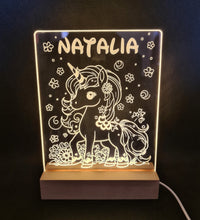 Lámpara Unicornio personalizado de decoraconlaser