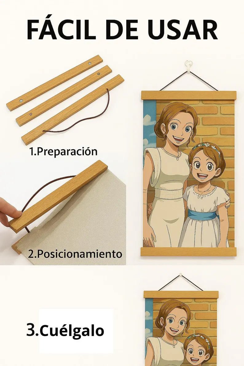 Lienzo Personalizado estilo Anime, Serie o Videojuego personalizado de decoraconlaser