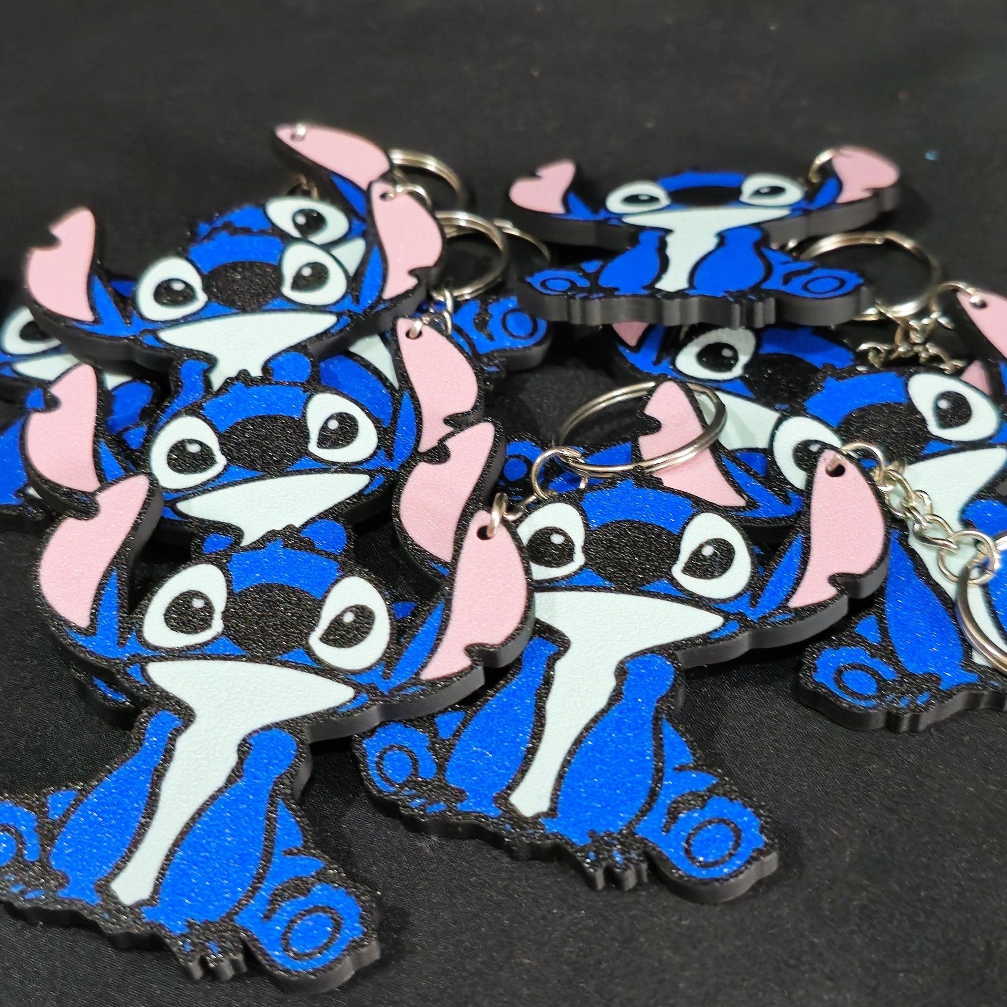 Llaveros Stitch en 3D personalizado de decoraconlaser