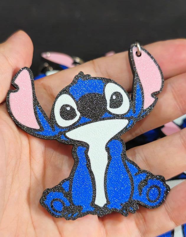 Llaveros Stitch en 3D personalizado de decoraconlaser
