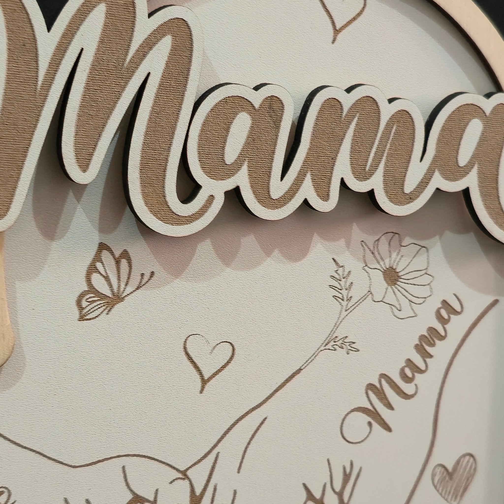 Manos entrelazadas personalizado de decoraconlaser