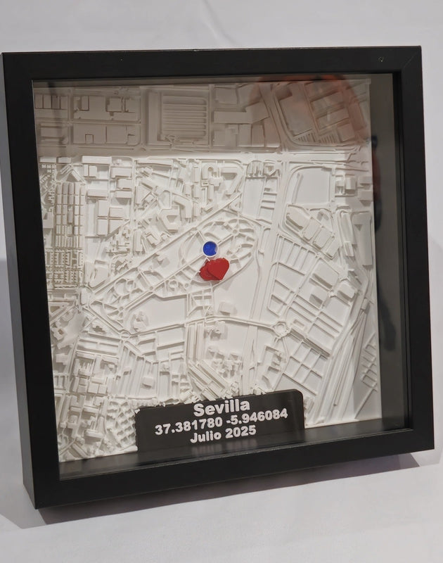 Marco Personalizado Calles en 3D personalizado de decoraconlaser