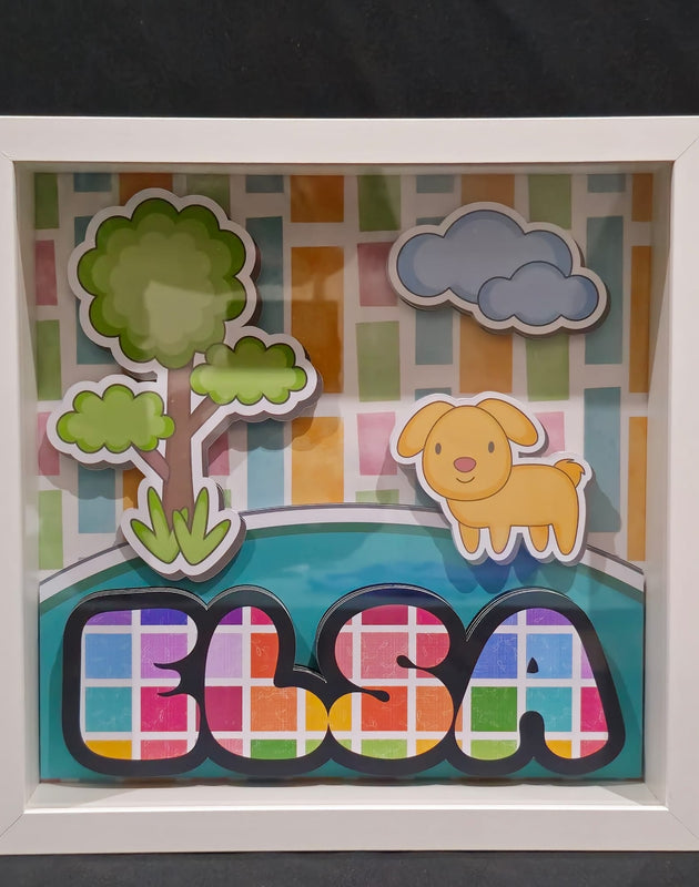 Marco Personalizado en 3D - Con Nombre y Diseño Único personalizado de decoraconlaser