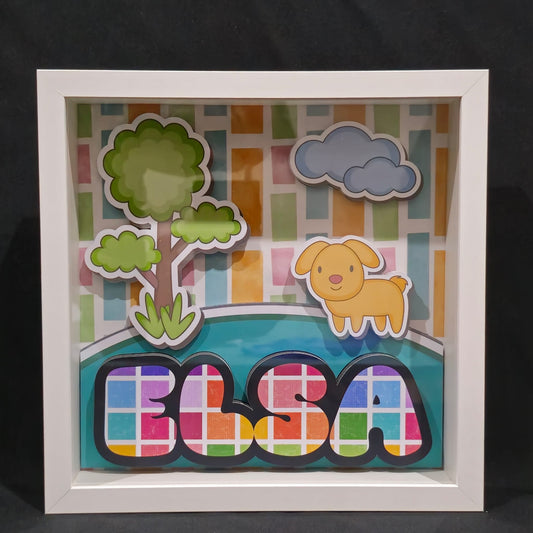 Marco Personalizado en 3D - Con Nombre y Diseño Único personalizado de decoraconlaser