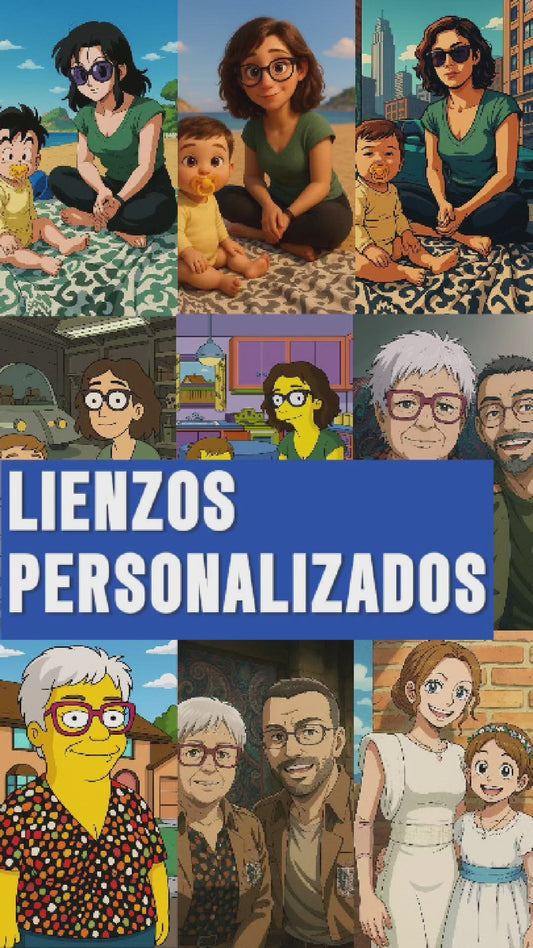 Lienzo Personalizado Estilo Anime, Serie o Videojuego