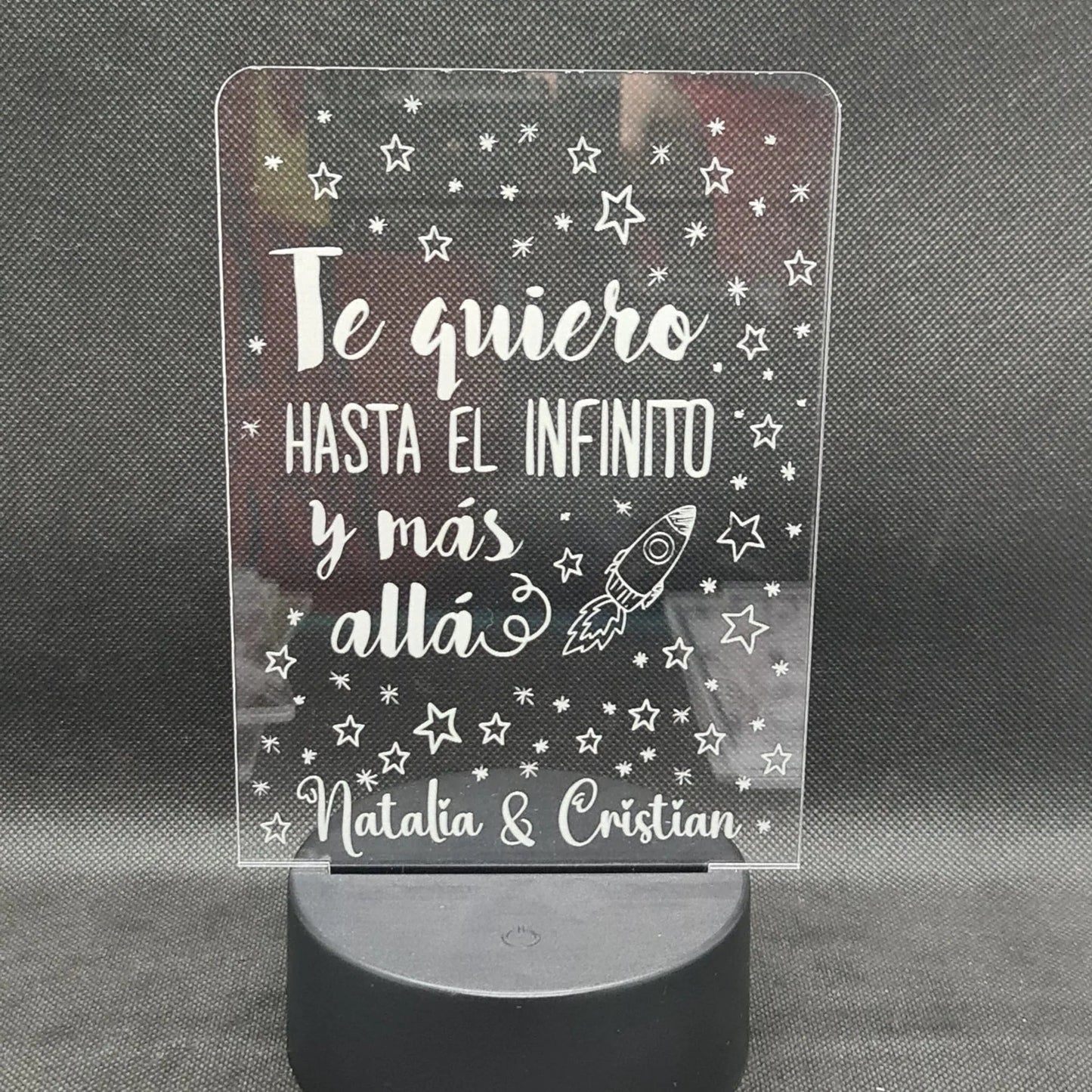 Regalo Romántico personalizado de decoraconlaser