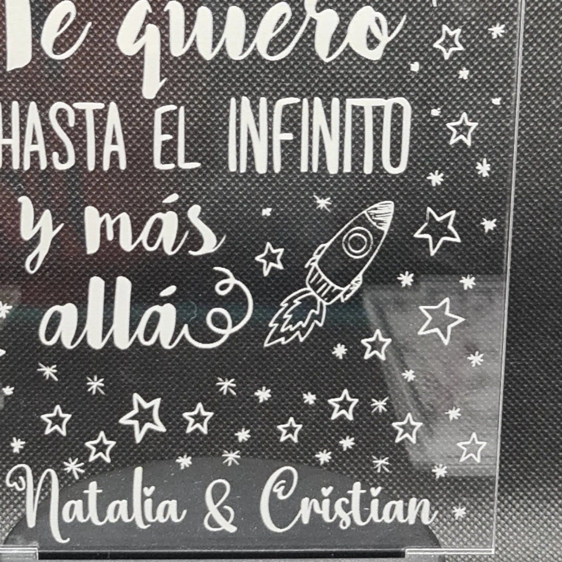 Regalo Romántico personalizado de decoraconlaser