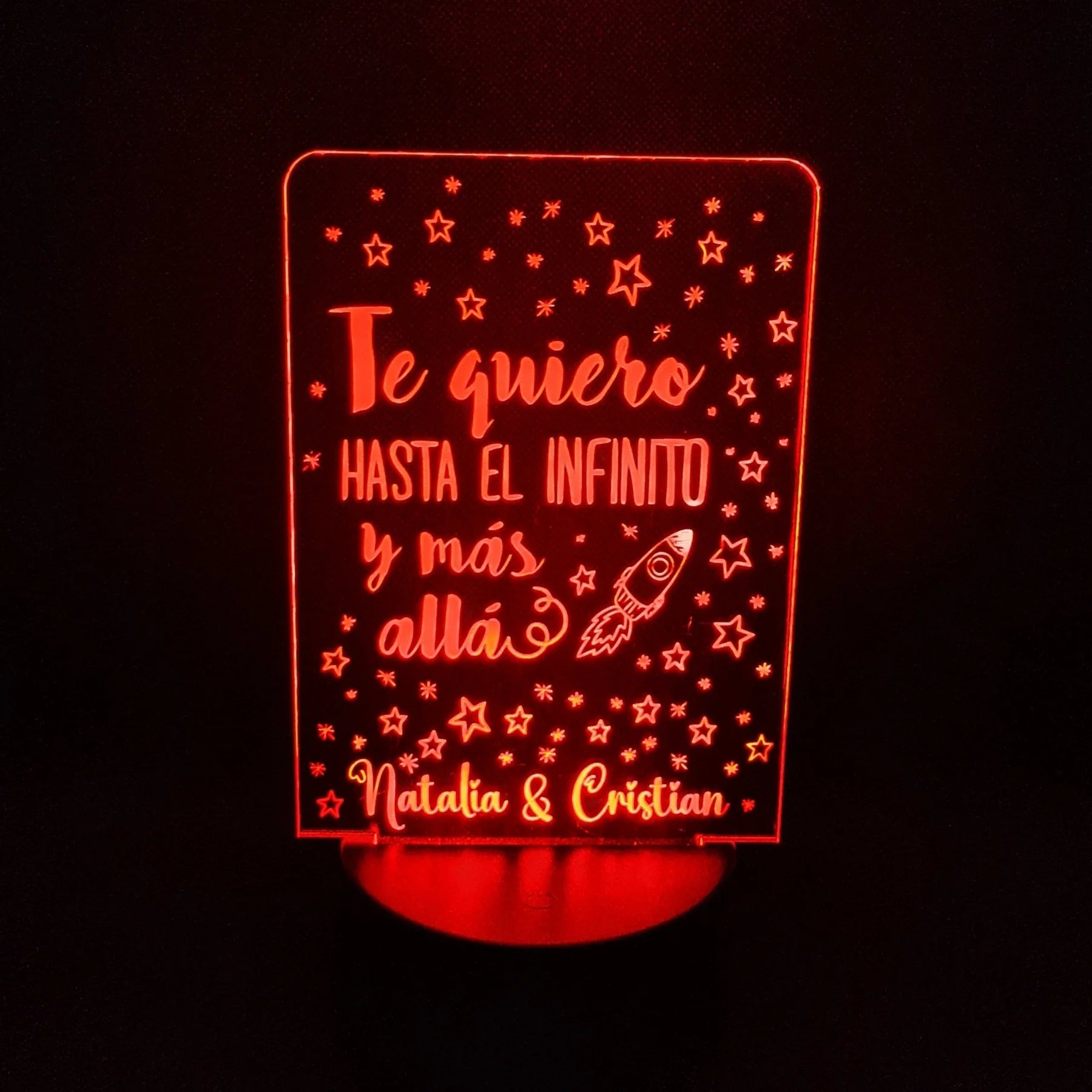 Regalo Romántico personalizado de decoraconlaser
