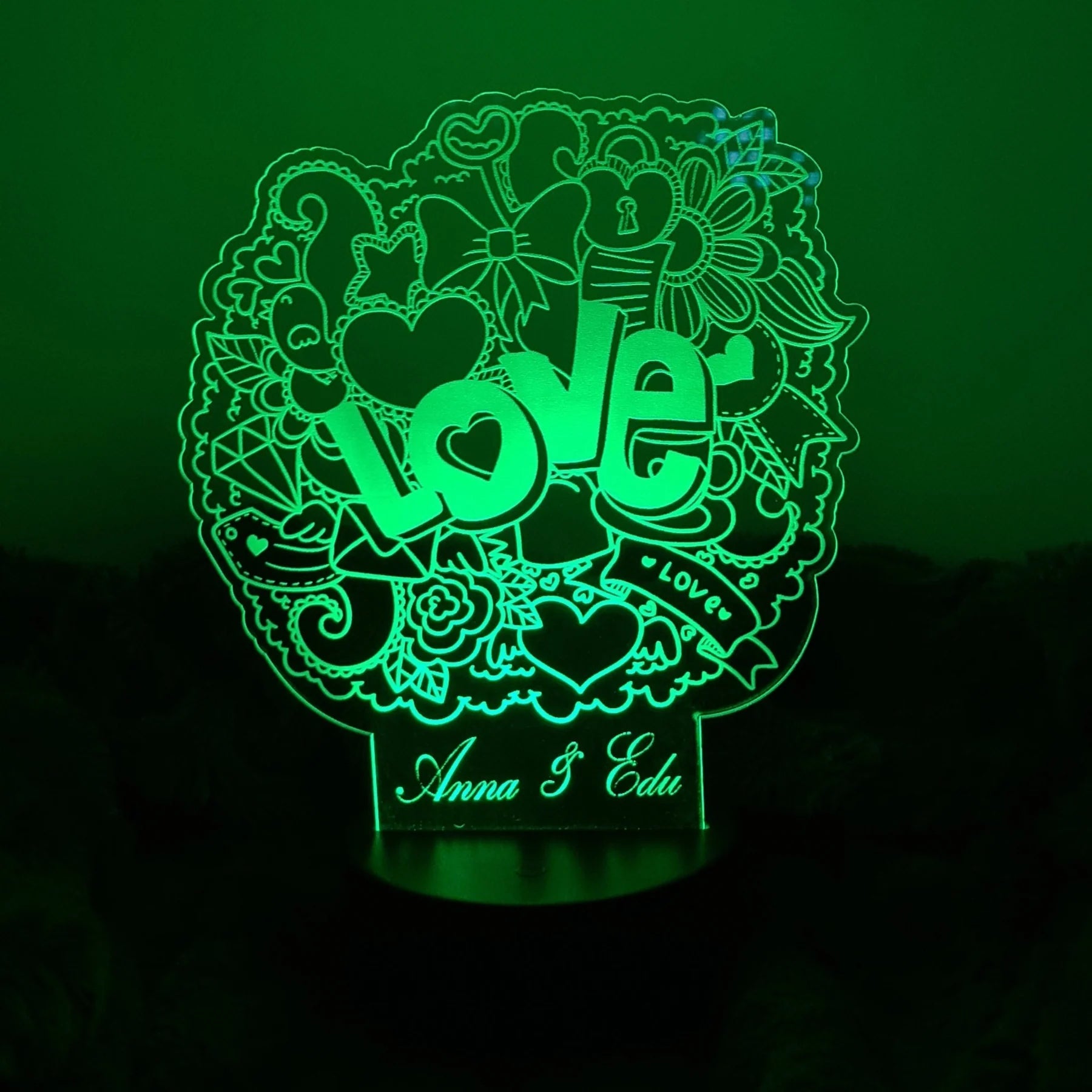 San Valentín personalizado de decoraconlaser