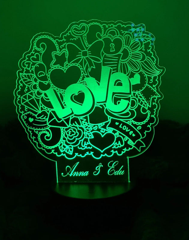 San Valentín personalizado de decoraconlaser