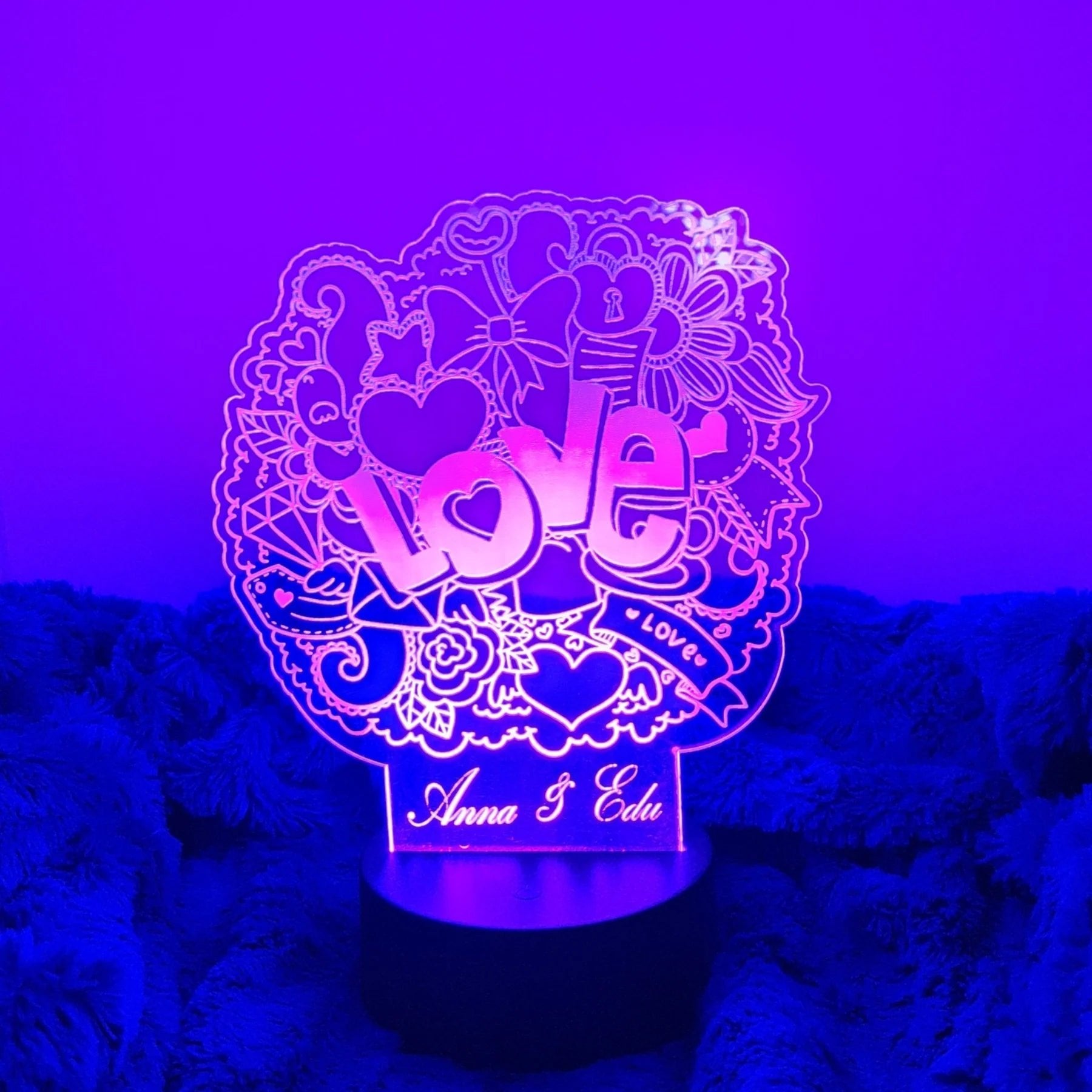 San Valentín personalizado de decoraconlaser