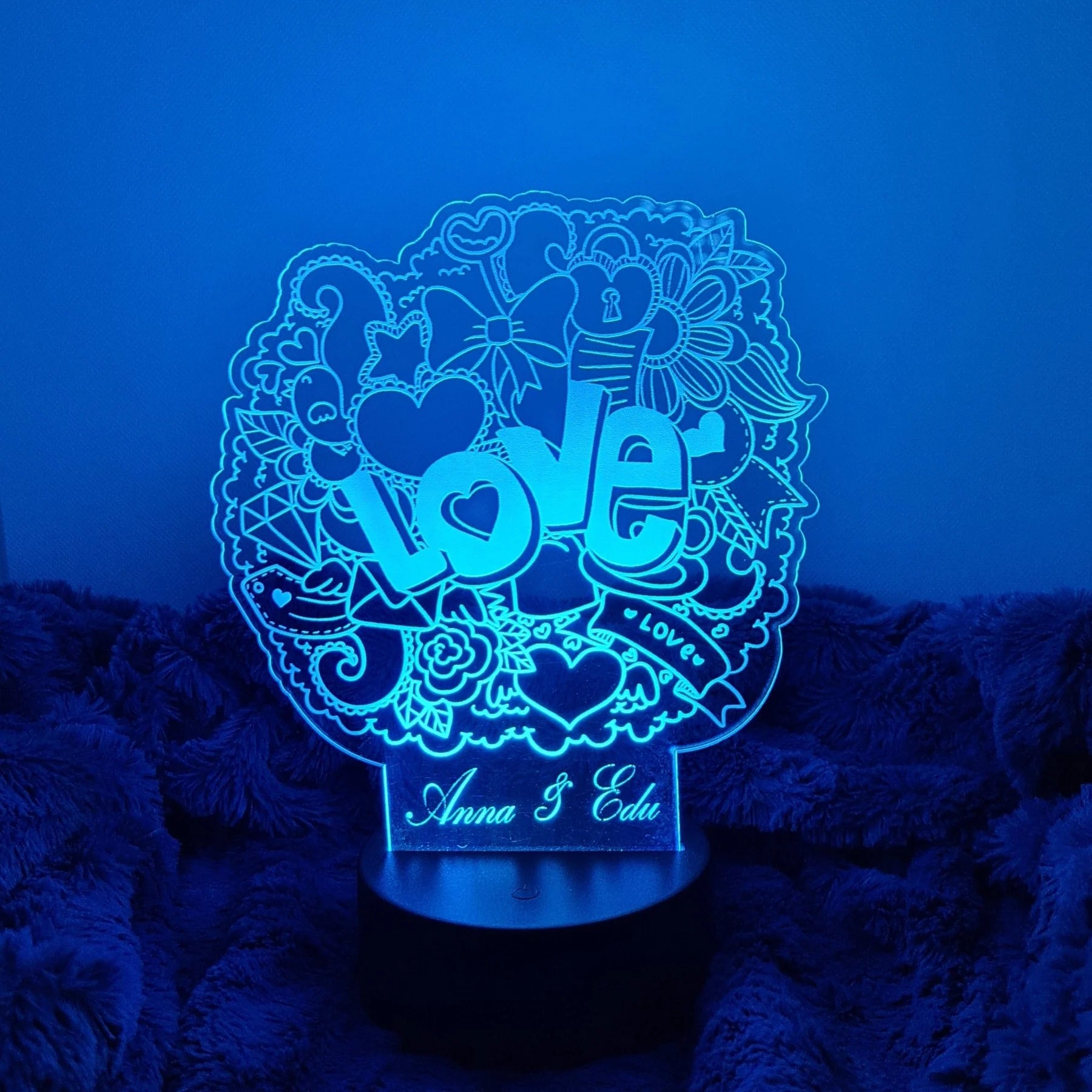 San Valentín personalizado de decoraconlaser