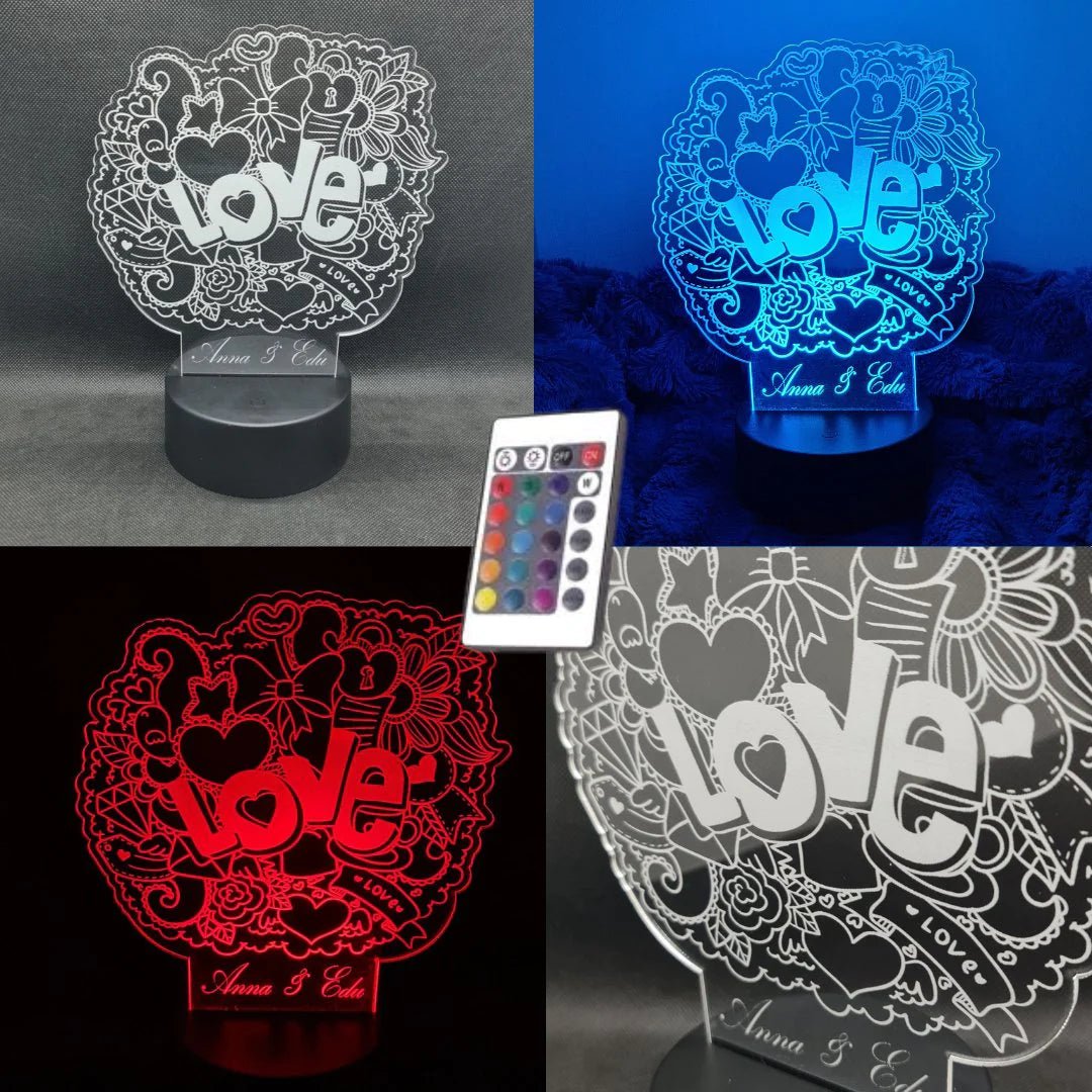 San Valentín personalizado de decoraconlaser